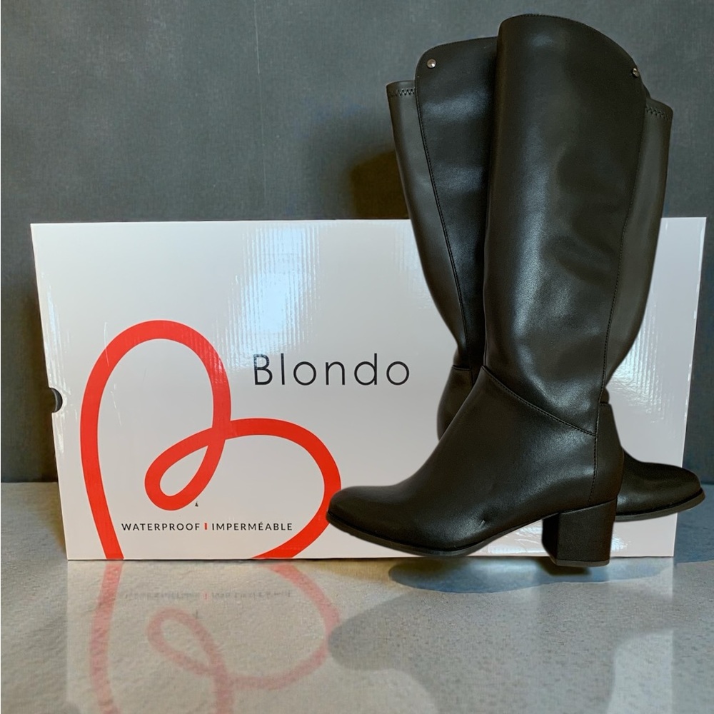 Blondo Women's Elegant Black Heeled Boots